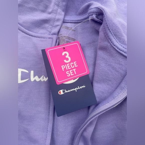 3-PCS~CHAMPION GIRL HEAVYWEIGHT TODDLER SET 2T - Picture 11 of 13